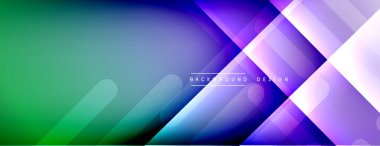 Dinamik çizgiler soyut arkaplan. Üç boyutlu gölge efektleri ve sıvı eğimleri. Modern çakışma biçimleri