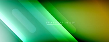 Dinamik çizgiler soyut arkaplan. Üç boyutlu gölge efektleri ve sıvı eğimleri. Modern çakışma biçimleri