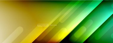 Dinamik çizgiler soyut arkaplan. Üç boyutlu gölge efektleri ve sıvı eğimleri. Modern çakışma biçimleri