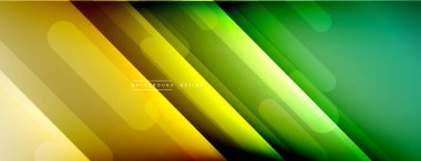 Dinamik çizgiler soyut arkaplan. Üç boyutlu gölge efektleri ve sıvı eğimleri. Modern çakışma biçimleri