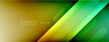 Dinamik çizgiler soyut arkaplan. Üç boyutlu gölge efektleri ve sıvı eğimleri. Modern çakışma biçimleri