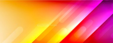 Dinamik çizgiler soyut arkaplan. Üç boyutlu gölge efektleri ve sıvı eğimleri. Modern çakışma biçimleri