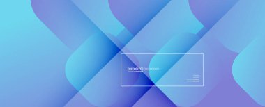 Kare şekiller geometrik soyut arkaplan. Üç boyutlu gölge efektleri ve sıvı eğimleri. Modern çakışma biçimleri