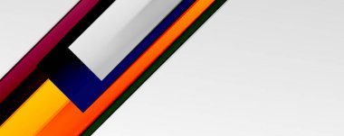 Çok renkli satır arkaplanı. İş veya teknoloji sunumları, İnternet posterleri veya web broşürü kapakları için tasarım şablonu