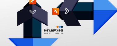 Parlak renk üçgenleri ve geometrik şekiller vektör soyut arkaplan