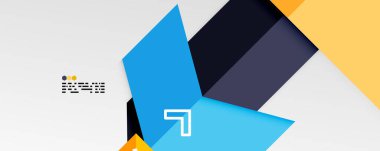 Parlak renk üçgenleri ve geometrik şekiller vektör soyut arkaplan