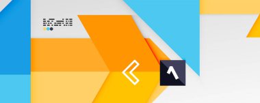 Parlak renk üçgenleri ve geometrik şekiller vektör soyut arkaplan