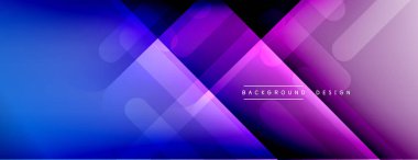 Dinamik çizgiler soyut arkaplan. Üç boyutlu gölge efektleri ve sıvı eğimleri. Modern çakışma biçimleri