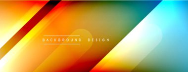 Dinamik çizgiler soyut arkaplan. Üç boyutlu gölge efektleri ve sıvı eğimleri. Modern çakışma biçimleri