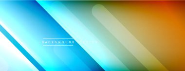 Dinamik çizgiler soyut arkaplan. Üç boyutlu gölge efektleri ve sıvı eğimleri. Modern çakışma biçimleri