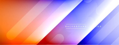 Dinamik çizgiler soyut arkaplan. Üç boyutlu gölge efektleri ve sıvı eğimleri. Modern çakışma biçimleri