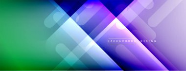 Dinamik çizgiler soyut arkaplan. Üç boyutlu gölge efektleri ve sıvı eğimleri. Modern çakışma biçimleri