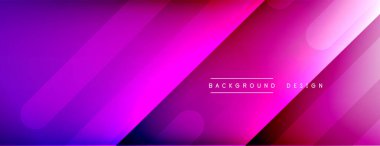 Dinamik çizgiler soyut arkaplan. Üç boyutlu gölge efektleri ve sıvı eğimleri. Modern çakışma biçimleri