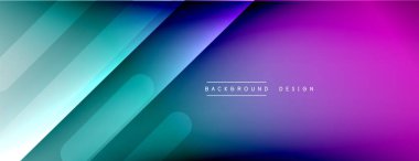 Dinamik çizgiler soyut arkaplan. Üç boyutlu gölge efektleri ve sıvı eğimleri. Modern çakışma biçimleri