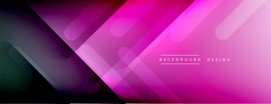 Dinamik çizgiler soyut arkaplan. Üç boyutlu gölge efektleri ve sıvı eğimleri. Modern çakışma biçimleri