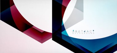 Şeffaf altıgenler geometrik şekiller soyut arkaplan