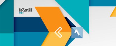 Parlak renk üçgenleri ve geometrik şekiller vektör soyut arkaplan