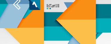 Parlak renk üçgenleri ve geometrik şekiller vektör soyut arkaplan