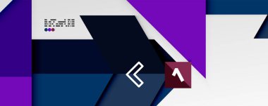 Parlak renk üçgenleri ve geometrik şekiller vektör soyut arkaplan