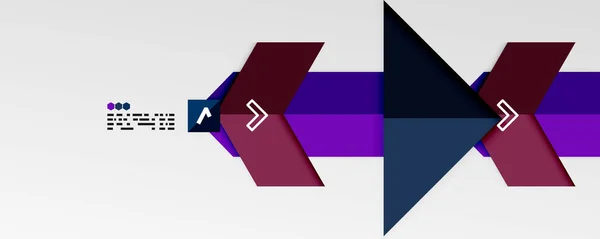 Glänsande färg trianglar och geometriska former vektor abstrakt bakgrund — Stock vektor