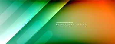 Dinamik çizgiler soyut arkaplan. Üç boyutlu gölge efektleri ve sıvı eğimleri. Modern çakışma biçimleri