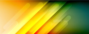 Dinamik çizgiler soyut arkaplan. Üç boyutlu gölge efektleri ve sıvı eğimleri. Modern çakışma biçimleri