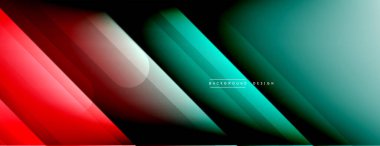 Dinamik çizgiler soyut arkaplan. Üç boyutlu gölge efektleri ve sıvı eğimleri. Modern çakışma biçimleri