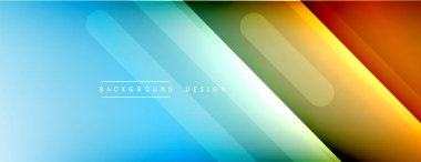 Dinamik çizgiler soyut arkaplan. Üç boyutlu gölge efektleri ve sıvı eğimleri. Modern çakışma biçimleri