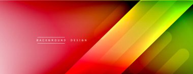 Dinamik çizgiler soyut arkaplan. Üç boyutlu gölge efektleri ve sıvı eğimleri. Modern çakışma biçimleri