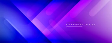 Dinamik çizgiler soyut arkaplan. Üç boyutlu gölge efektleri ve sıvı eğimleri. Modern çakışma biçimleri