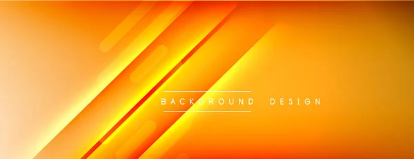 Dynamic lines abstract background. 3D shadow effects and fluid gradients. Modern overlapping forms — Stock Vector