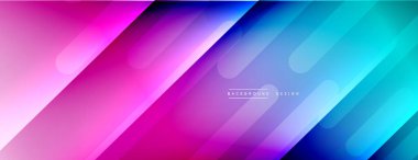 Dinamik çizgiler soyut arkaplan. Üç boyutlu gölge efektleri ve sıvı eğimleri. Modern çakışma biçimleri