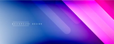 Dinamik çizgiler soyut arkaplan. Üç boyutlu gölge efektleri ve sıvı eğimleri. Modern çakışma biçimleri