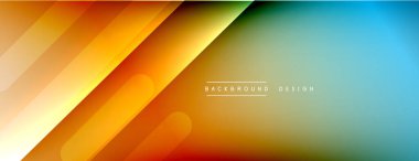 Dinamik çizgiler soyut arkaplan. Üç boyutlu gölge efektleri ve sıvı eğimleri. Modern çakışma biçimleri