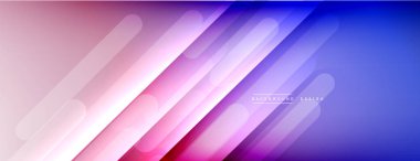 Dinamik çizgiler soyut arkaplan. Üç boyutlu gölge efektleri ve sıvı eğimleri. Modern çakışma biçimleri