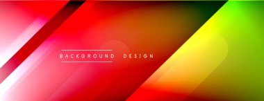 Dinamik çizgiler soyut arkaplan. Üç boyutlu gölge efektleri ve sıvı eğimleri. Modern çakışma biçimleri