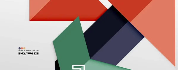 Glänzende Farbdreiecke und geometrische Formen Vektor abstrakten Hintergrund — Stockvektor