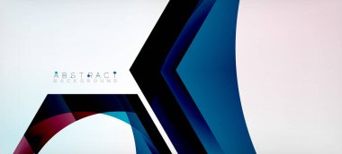 Şeffaf altıgenler geometrik şekiller soyut arkaplan