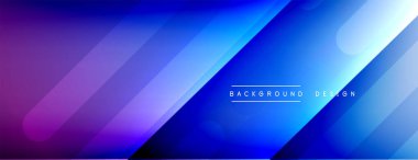 Dinamik çizgiler soyut arkaplan. Üç boyutlu gölge efektleri ve sıvı eğimleri. Modern çakışma biçimleri