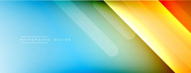 Dinamik çizgiler soyut arkaplan. Üç boyutlu gölge efektleri ve sıvı eğimleri. Modern çakışma biçimleri