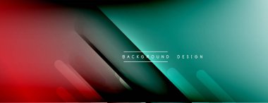 Dinamik çizgiler soyut arkaplan. Üç boyutlu gölge efektleri ve sıvı eğimleri. Modern çakışma biçimleri