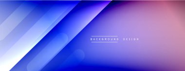 Dinamik çizgiler soyut arkaplan. Üç boyutlu gölge efektleri ve sıvı eğimleri. Modern çakışma biçimleri