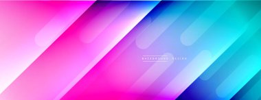 Dinamik çizgiler soyut arkaplan. Üç boyutlu gölge efektleri ve sıvı eğimleri. Modern çakışma biçimleri