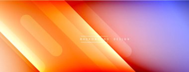 Dinamik çizgiler soyut arkaplan. Üç boyutlu gölge efektleri ve sıvı eğimleri. Modern çakışma biçimleri