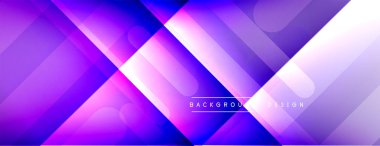 Dinamik çizgiler soyut arkaplan. Üç boyutlu gölge efektleri ve sıvı eğimleri. Modern çakışma biçimleri