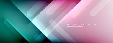 Dinamik çizgiler soyut arkaplan. Üç boyutlu gölge efektleri ve sıvı eğimleri. Modern çakışma biçimleri