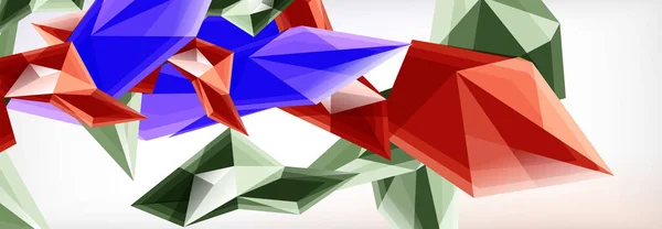Vektor 3d trianglar och pyramider abstrakt bakgrund för företag eller teknik presentationer, internet affischer eller webb broschyr omslag — Stock vektor