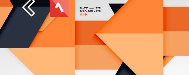 Parlak renk üçgenleri ve geometrik şekiller vektör soyut arkaplan