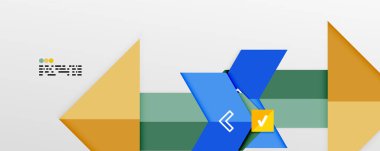 Parlak renk üçgenleri ve geometrik şekiller vektör soyut arkaplan