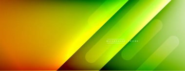 Dinamik çizgiler soyut arkaplan. Üç boyutlu gölge efektleri ve sıvı eğimleri. Modern çakışma biçimleri